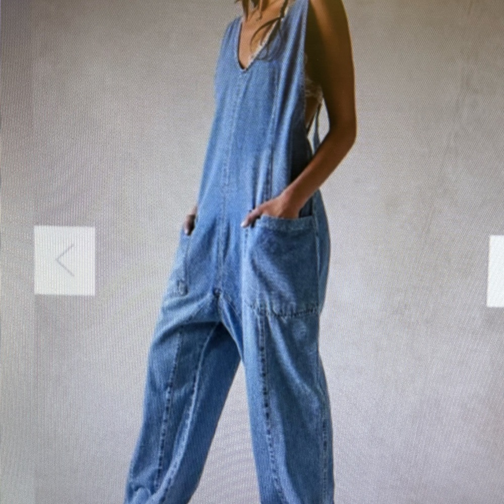 NWOT We The Free High Roller Overalls Size L